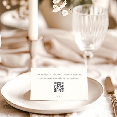 QR-Code voor trouwfoto's te verzamelen