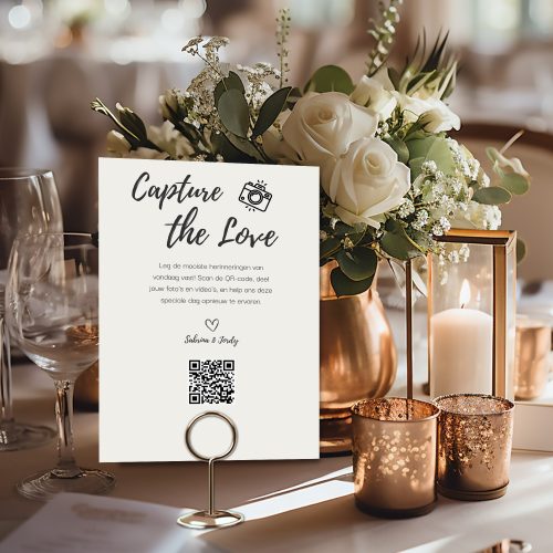 QR-Code at wedding